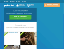 Tablet Screenshot of petvote.com